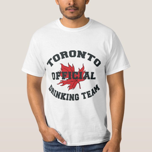 Trinkender Team-T - Shirt Torontos (Vorderseite)