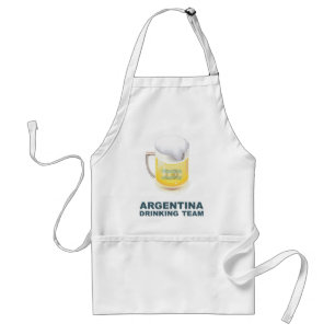 Trinkendes Team Argentiniens Schürze