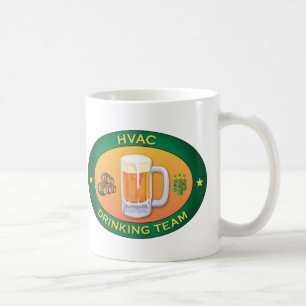 Trinkendes Team HVAC Tasse