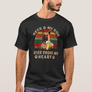Trinker 365 Bier & Deutscher Schäferhund hat nie g T-Shirt