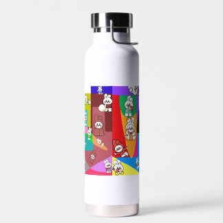 Trinkflasche: Kaninchen auf der Flucht Trinkflasche