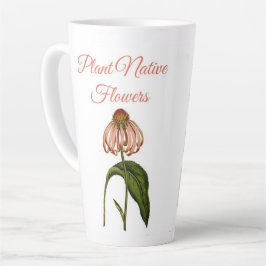Trinkflasche mit einheimischen Blumen pflanzen Milchtasse