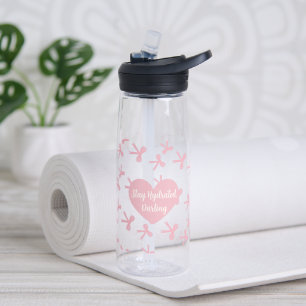 Trinkflasche mit rosa Schleife