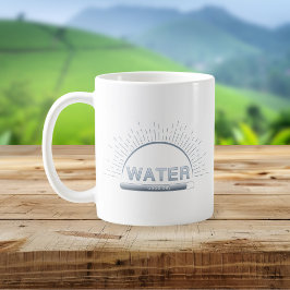 Trinkflaschen-Erinnerung Guter Tag Blaue Tasse