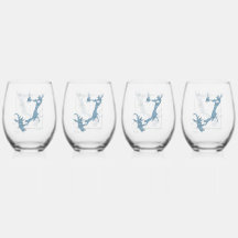 Trinkgarnitur Set aus 4 Stielwein Gläsern