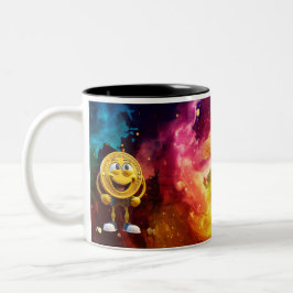 Trinkgefäße. Lebhafte Seitenstreifen: Die farbenpr Zweifarbige Tasse