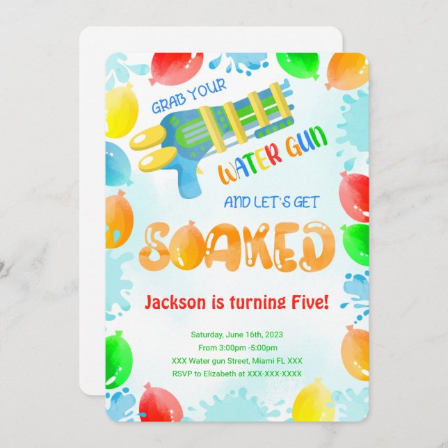 Trinkgelder zum Geburtstag Einladung (Vorne/Hinten)