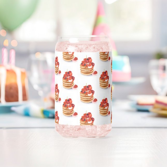 Trinkgeschirr-Set Frühstück-Pfannkuchen  Dosenglas (Insitu (Geburtstag))