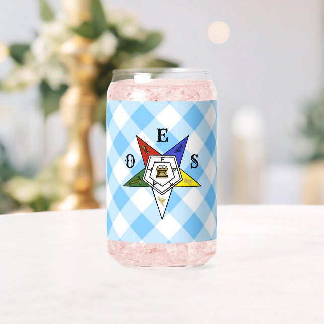 Trinkglas des Order of the Eastern Star Dosenglas (Insitu (Hochzeit))
