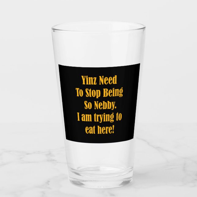 Trinkglas Glas (Vorderseite)