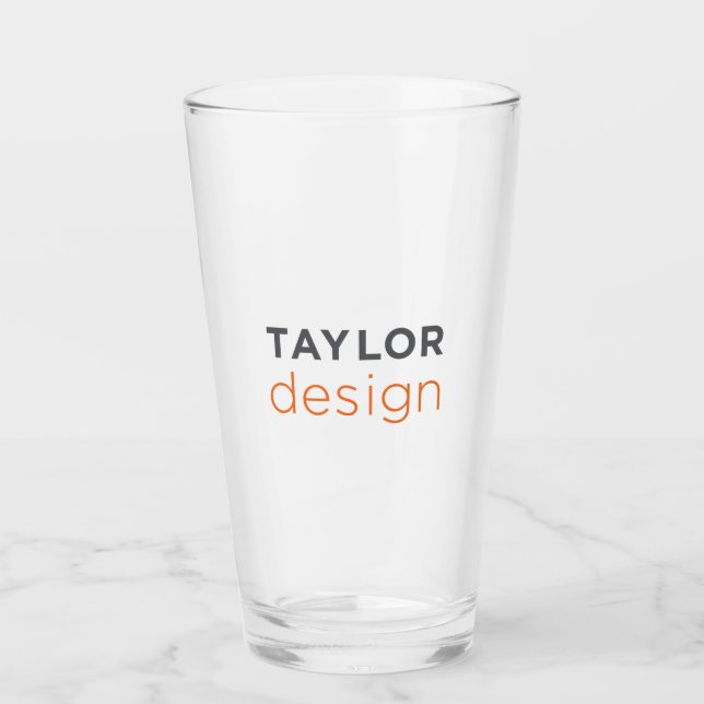 Trinkglas Glas (Vorderseite)