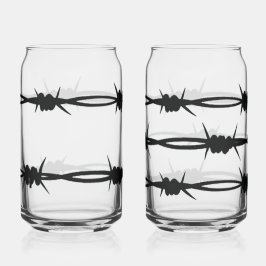 Trinkgläser mit Stacheldraht Design Dosenglas