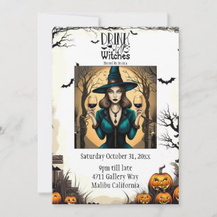 Trinkhexen Halloween Einladung
