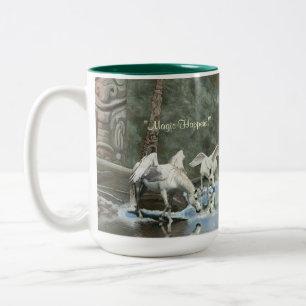 TRINKING PEGASI & TOTEMS Fantasy Art Tasse