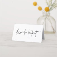 Trinkkarten für Hochzeitstundenausstellungen Bar-Z