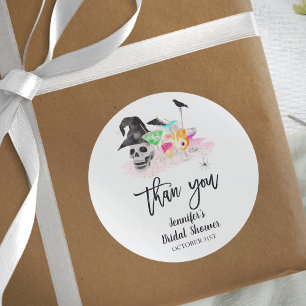 Trinkknöchel Halloween-Brautparty Runder Aufkleber