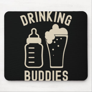 Trinkkumpels Papa Opa Neues Baby Bier Und Flasche Mousepad