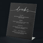 Trinkmenü Hochzeitsempfang Pedestal Bar Sign Sockelschild<br><div class="desc">Unser beliebtes Bar-Menü mit Getränken ist ideal,  um einen Rahmen zu ergänzen,  der an der Bar zu sehen ist. Die Gäste können bei Ihrer Veranstaltung die Getränke auswählen,  die sie bestellen möchten.</div>