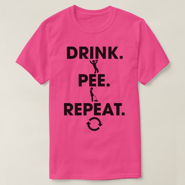 Trinkpee Wiederholung T-Shirt (Design vorne)