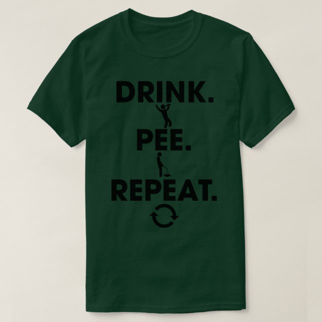Trinkpee Wiederholung T-Shirt (Design vorne)