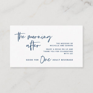 Trinkschein, Erwachsenengetränk, Nachmittag Begleitkarte