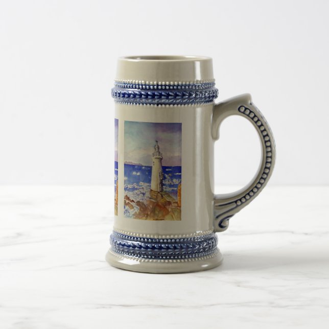 TRINKSTEINE - "LIGHTHOUSE" VON H DAVIDSOHN BIERGLAS (Rechts)