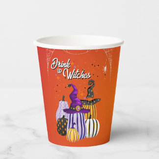 Trinkt aus, Hexen, Halloween große Papiertasse Pappbecher