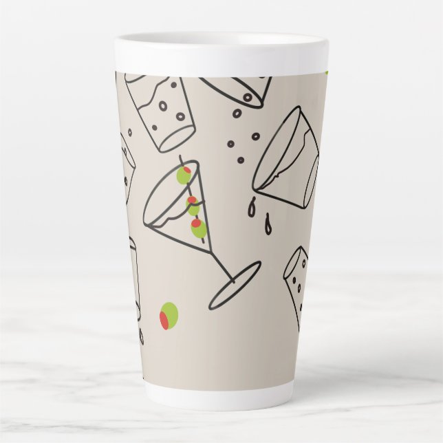 Trinkt Latte-Mug-Tasse Milchtasse (Vorderseite)