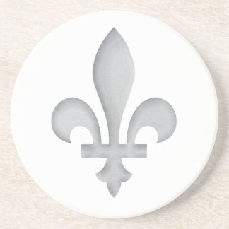 trinkt romantisches Blumenmotiv Fleur-De-lys Untersetzer