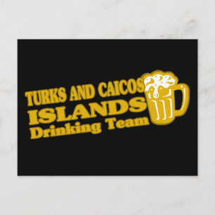 Trinkteam der Turks- und Caicosinseln Postkarte