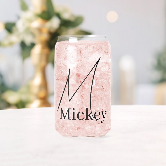 Trinkwaren-Set Buchstabe M Dosenglas (Insitu (Hochzeit))