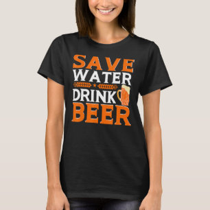 Trinkwasser Bier trinken rett 3 T-Shirt