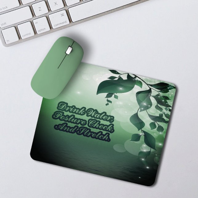 Trinkwasser-Haltung Karo Stretch Erinnerung Blätte Mousepad (Von Creator hochgeladen)
