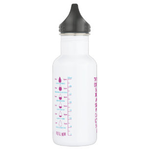 Trinkwasser-Tracker mit Motivation – Mit Ziel hydr Edelstahlflasche