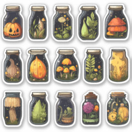 Trinkzutaten Halloween-Aufkleber Aufkleber