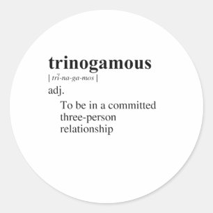 TRINOGAM RUNDER AUFKLEBER