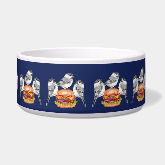 Trio Chickadee Cheeseburger Birds Napf (Rechts)