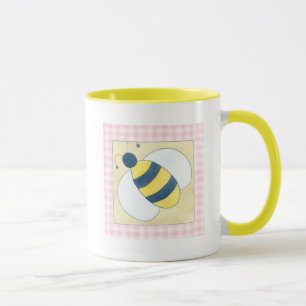 Trio der Bienen mit Blumen Tasse
