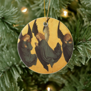 Trio der Renaissance-Engel von Meister des Hausbuc Keramikornament