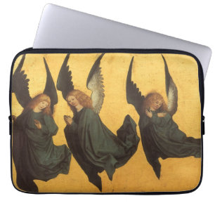 Trio der Renaissance-Engel von Meister des Hausbuc Laptopschutzhülle
