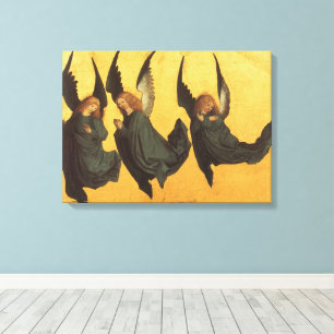 Trio der Renaissance-Engel von Meister des Hausbuc Leinwanddruck
