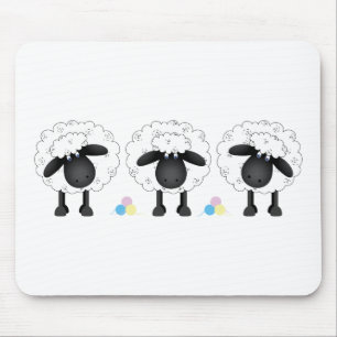 Trio der Schafe Mousepad