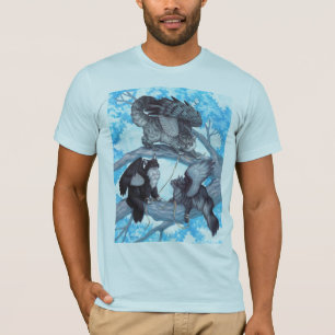 Trio des Winged Katzen-T - Shirt