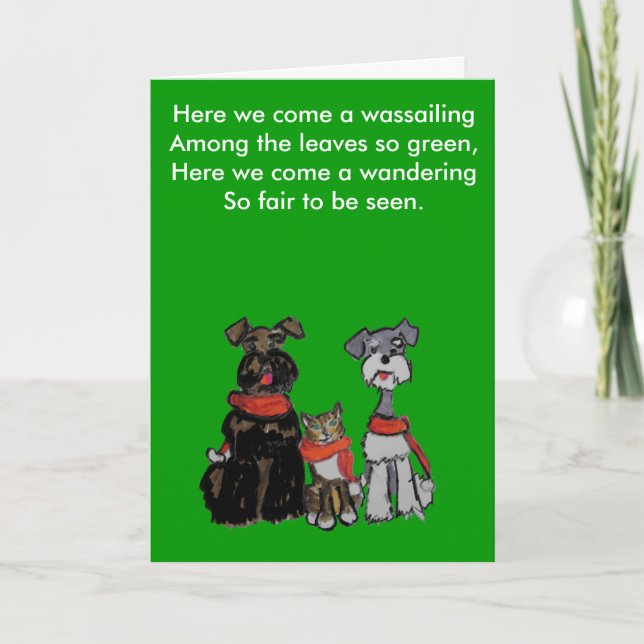 Trio Feiertagskarte (Vorderseite)