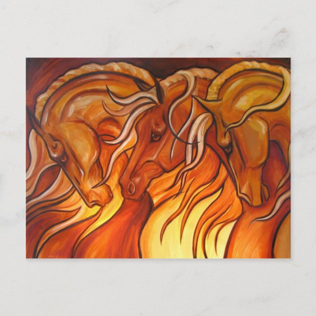 Trio Gold Postkarte (Vorderseite)