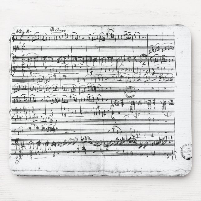 Trio, in E Major 'Kegelstatt flach Mousepad (Vorne)