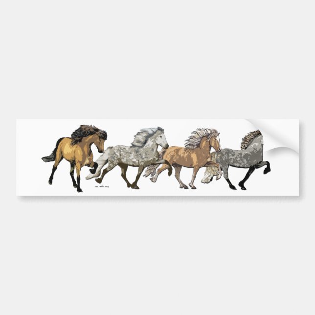 Trio in Tolt Autoaufkleber (Vorne)