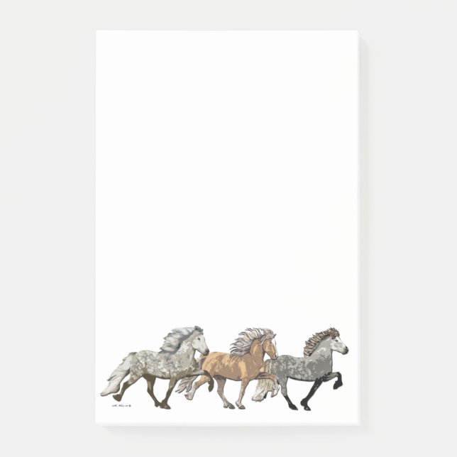 Trio in Tolt Post-it Klebezettel (Vorderseite)