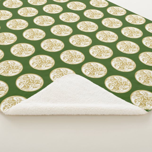 Trio-Muster für Gold Celtic Dog Sherpadecke (3/4)