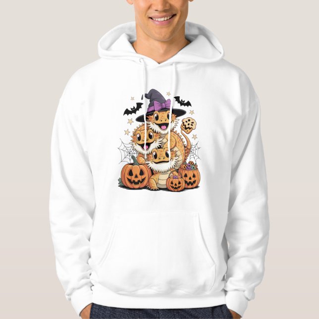 Trio niedlich Barti Halloween Hoodie (Vorderseite)